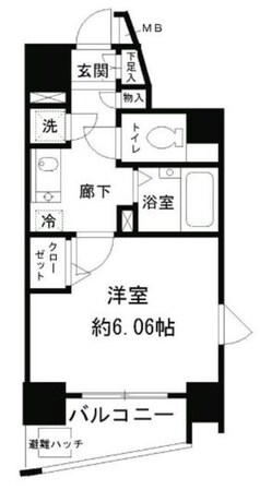 レジディア新中野の物件間取画像